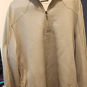 PGA Tour Men's Tan Zip-Up Sweater